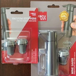 NIB Vacu Vin Wine Saver & Stoppers
